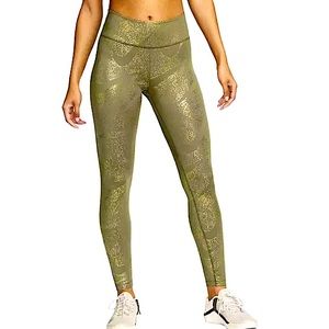 NIKE ONE - 1x DRI Fit Training Pant Green/Gold